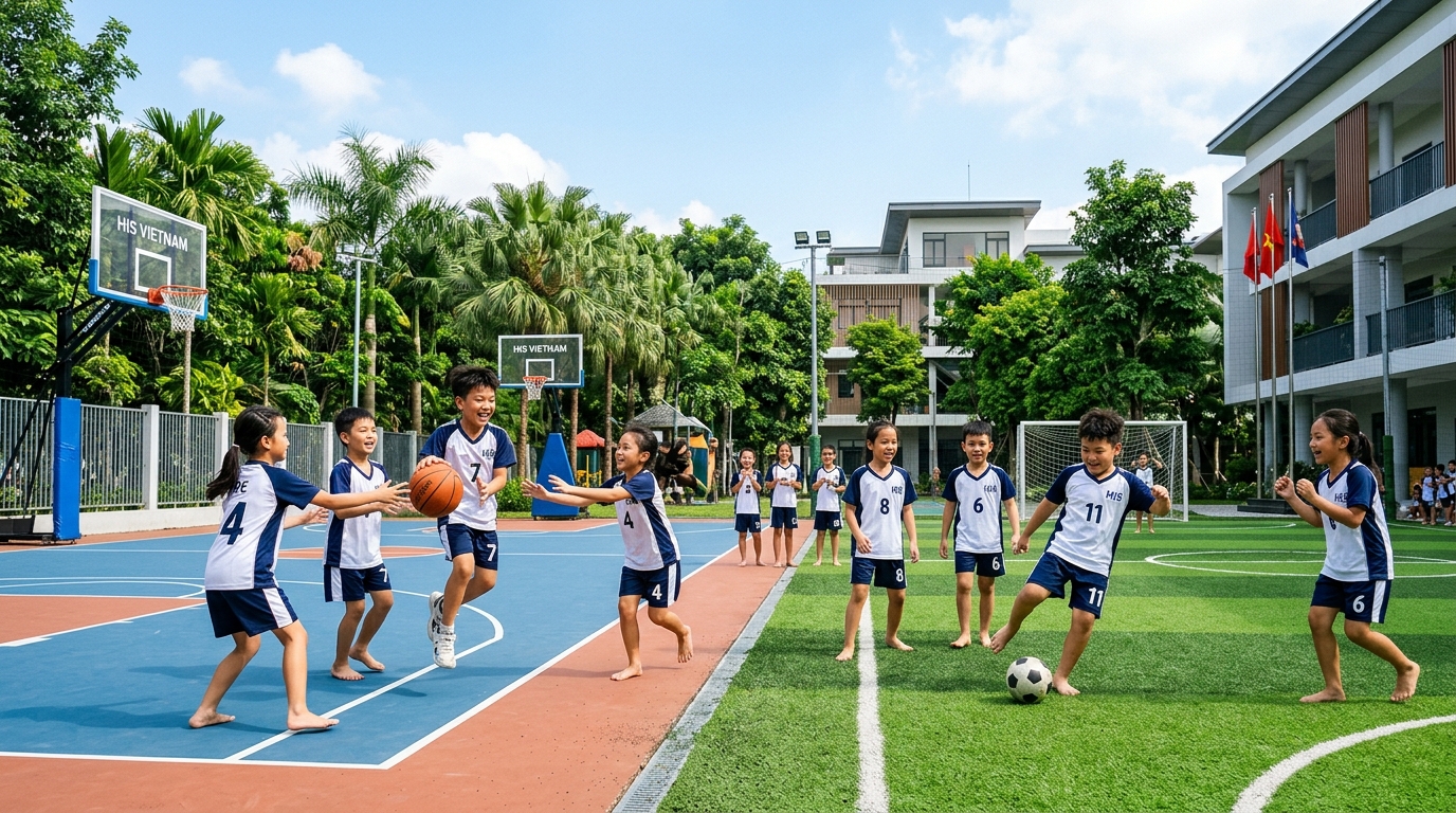Khu thể chất Bóng rổ, Bóng đá, Dance Sport và Phòng đa năng